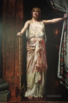 John Collier Painting - Clitemnestra John Collier Orientalista prerrafaelita